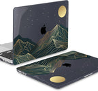 Mektron Case for MacBook Pro 16 Inch A2141 Cover 2019 Release 16" with Liquid Retina Display/Touch ID, Plastic Hard Shell with Keyboard Skin & Screen Protector & Dust Plug, Abstract Mountain C112