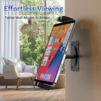 iPad Wall Mount, Universal 360° Rotating Tablet Wall Mount Holder, Phone Holder Arm Bracket, Compatible with 4.7"-12.9" Devices Including iPad Pro, Mini, Air - Ideal for Home, Office Use
