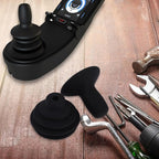 4 Pcs Wheelchair Joystick Button Cap Joystick Controller Knob and Gaiter Black Joystick Knob Button Controller for Electric Wheelchair Mobility Scooter
