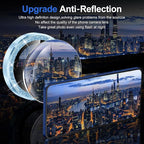 for Samsung Galaxy Z Flip 7 Camera Lens Protector, Individual Metal Ring Tempered Glass Lens Cover, [Strong Adsorption] Scratch Resistant Ultra-Thin HD Clear Lens Cover, 1 Set-Blue Sparkly
