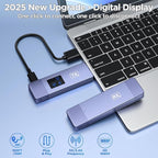 Wireless HDMI Transmitter and Receiver, Plug and Play Portable 2.4G/5G Wireless HDMI Extender Kit, 4K Decode 1080P HD Output for Video and Audio Streaming to Monitor from Laptop/PC/TV Box/Projector