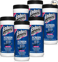 Endust For Electronics; Screen & Surface Cleaning Wipes, For TV, Phone, Computer Monitor, Laptop, Tablet, Pre-Moistened, Alcohol and Ammonia Free, 70 Count, 6 Pack (11506P6)