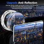 for Samsung Galaxy Z Flip 7 Camera Lens Protector, Individual Metal Ring Tempered Glass Lens Cover, [Strong Adsorption] Scratch Resistant Ultra-Thin HD Clear Lens Cover, 1 Set-Silvery Sparkly