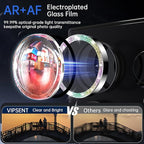 For Samsung Galaxy S23 Ultra Camera Lens Protector, Individual Lens Protector, Ultra HD 9H Tempered Glass Screen Protective Cover, Anti-scratch, Military Grade Drop Protection 2 Set. (Glitter Colorful, S23 Ultra)