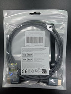 8K HDMI Cable 4ft, 48Gbps High Speed HDMI 2.1 Cable, HDMI Cord 8K@60Hz 4K@120Hz Support for HDR eARC HDCP 2.2&2.3, HDMI Cable 2.1 Compatible with HDTV, Laptop, Monitor, PC