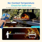 Etekcity Infrared Thermometer Upgrade 774, Heat Temperature Temp Gun for Cooking, Laser IR Surface Tool for Pizza, Griddle, Grill, HVAC, Engine, Accessories, -58°F to 842°F, Blue