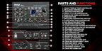 Pyle USB Audio Interface - MIC/LINE - Guitar - AUX Stereo & RCA Inputs - Preset 24 Digital Effects - Phantom Power - Phone/Stereo/Monitor/Headphone Outputs - For Computer Playing & Recording - PMUX9