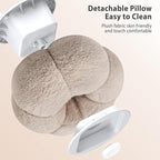 CreaDream Pumpkin Tablet Pillow Stand Holder for Kindle iPad, Adjustable Phone Pillow Stand for Lap Bed with Detachable Snack Bowl, Compatible with 4.7"-13" Tablet, iPad, iPhone, Samsung Tabs, Kindle