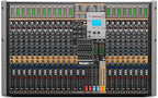 Professional Audio Mixer, 24 Channel Sound Board Mixing Console, Dual DSP Reverb, Dual 7-Band EQ, 48V Phantom Power, 4 Group Stereo Output Input, Mixer for Church