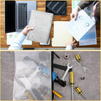 36pcs Large Mesh Zipper Pouch File Bags YOPCDJ Reusable Zippered Pouches for Organizing Classroom, Board Game Storage, Puzzle Bags Black