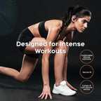 TREBLAB X3 Pro - Workout True Wireless Earbuds, Comfortable Earhooks, Bluetooth 5.3, Punchy Bass, Noise Isolation, 145H Playtime, IPX5 Waterproof, Sweatproof, 2 Mics for Calls, Sport Bluetooth Earbuds