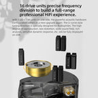 KZ ZAR in-Ear Monitor 7BA+1DD Hybrid 8 Drivers Gaming Earbuds HiFi Bass Noise Isolation IEM, Clarity in All Frequency Stereo Comfort-fit in Ear Headphones for Audio Engineers, Musicians(No Mic)