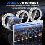 for Samsung Galaxy Z Fold 7 Camera Lens Protector, Individual Metal Ring Tempered Glass Lens Cover, [Strong Adsorption] Scratch Resistant Ultra-Thin HD Clear Lens Cover, 1 Set-Slivery Diamond