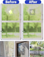 wohohoho Window Screen Repair Tape, 2 in X 40 FT (480IN) Gray Screen Patch Repair Kit, 3-Layer Strong Adhesive Invisible Screen Tape Mesh Repair for Windows, Doors Garage Mosquito Net Magnetic Screen
