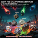 Haxtec Metal DND Dice Set Polyhedral D&D Dice Compatible with Dungeons and Dragons Gift TTRPG Antique Copper Metal Dice
