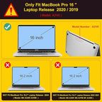 Mektron Case for MacBook Pro 16 Inch A2141 Cover 2019 Release 16" with Liquid Retina Display/Touch ID, Plastic Hard Shell with Keyboard Skin & Screen Protector & Dust Plug, Planets