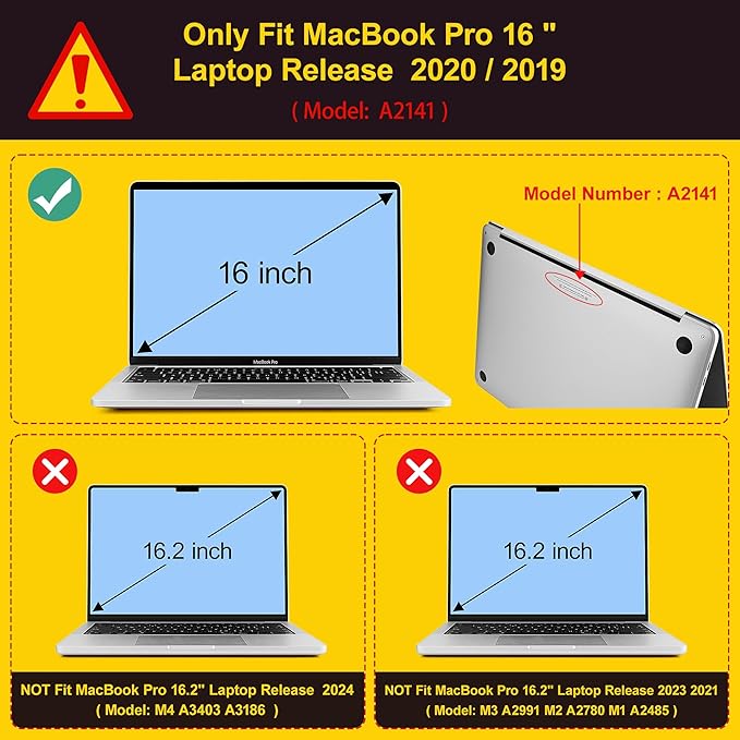 Mektron 16 inch Laptop Case, for MacBook Pro 16 inch Cover A2141 2020 2019 with Touch bar & Touch ID, Soft Touch Hard Shell Case w/Keyboard Skin Screen Protector Dust Plug, Wonderful Brain