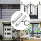 Magnetic Reed Switch Wired Surface Mount Normally Open/Closed NC/NO Contact Sensor Alarm Magnetic Door Switch with 3 Wires, Zinc Alloy Sliver, MC-58