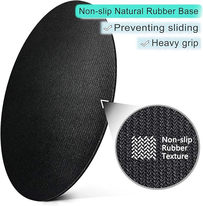ITNRSIIET Round Mouse Pad with Stitched Edge Premium-Textured Waterproof Non-Slip Rubber Base Desktop Protection Mat Diameter 8.7 inches, Abstract Leaf
