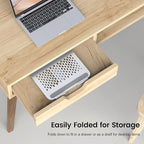 acer Laptop Stand for Desk - with 360 Swivel Base, Rotating Laptop Riser for Desk, Adjustable Computer Stand for Laptops, Ergonomic Riser Holder Foldable, Portable MacBook Pro Air (10-16") - Silver