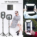 Smartphone Video Rig PICTRON U200 Handheld LED Ring Light Selfie Light Phone Video Stabilizer for Camera, Smartphone, Action Camera, YouTube, Setup, Filmmaking, Makeup, Vlogging