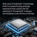 Kensington SD5000T5 Thunderbolt 5 Docking Station – Dual Display for MacBooks M1/M2/M3/M4 Pro and Max; Triple Display for Windows TB5; TB4 Compatible, 140W Power Delivery (K35201NA)
