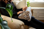 Flippy Tablet Pillow Stand and Holder for Lap, Desk and Bed, Multi-Angle, Compatible with Kindle, Fire, Samsung Galaxy (Def Leopard)