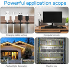 XHF 100pcs Adhesive Cable Wire Clips Black, Outdoor Cable Management Wire Organizer Cord Holder for Under Desk, Car, Wall, TV PC Ethernet Cable