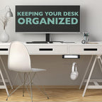 Ilyapa Under Desk Mount, Steel CPU Under Desk Computer Mount with Vents for Home Office Storage, Gaming Console Shelf - 2.8 x 8.1 x 8.5