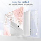 for MacBook Pro 16 inch Case 2019 2020 Release Model A2141, Plastic Hard Shell Cover with Keyboard Cover for MacBook Pro 16 inch with Touch Bar & Touch ID - Watercolor Floral