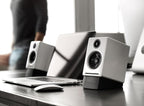 Audioengine A2+ 24 Bit 60 Watt Bluetooth Desktop Computer Speakers for Music and Gaming - PC MAC Laptop Tablet