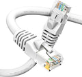 GEARit Cat 6 Ethernet Cable (1-Pack 5 Feet) Cat6 Network Patch, 10Gbps, RJ45, Snagless Cord, Gold-Plated Connectors, Internet for PC, TV, Tablet, Router, Printer, Servers, IT Data Center - White