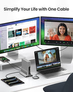 Silkland USB 4 Cable for Thunderbolt 4 Cable 1FT, 40Gbps USB C Data Cable, 240W PD 3.1 Fast Charging, 8K/5K@60Hz, Short USB C Thunderbolt Cable, Compatible for SSD, MacBook, Docking, Hub, iPhone 16/15