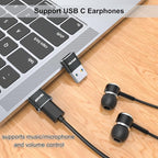 ENVEL USB to USB C Adapter, USB3 5Gbps High Speed Data Transfer, OTG Converter Thunderbolt3 to USB Female Compatible with Apple iWatch iPhone 15 Pro Max iPad Air 4 5 Mini 6 (Black, USB A/C Male)