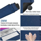 Large Mouse Pad Hexagon Style Gaming Desk Pad Computer Keyboard Non-Slip Waterproof Mouse Mat with Rubber Base and Stitched Edges Entertainment Office Writing Desk Mat 35.4 x 15.7 Inches