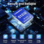 512GB LS100 SDXC UHS-I Memory Card - up to 170MB/s, C10, U3, V30, 4K UHD, SD Card for Computers, Digital Cameras, Home Theatre Devices, Car Navigation Systems (1 Pack)