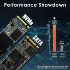 DATO M.2 2280 SSD 1TB, PCIe Gen4 x4 NVMe SSD Internal Solid State Drive for Gaming and Creators, Compatible with Desktop and Laptop, Up to 5100/4600 MB/s - DP800 Pro