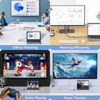 Docking Station for MacBook Pro Air, LIONWEI USB C Docking Station Dual Monitor, Dual HDMI Adapter Hub for Mac MacBook Pro with 2 HDMI, 3 USB 3.0, SD TF Card Reader and 100W PD USB C Charging Port