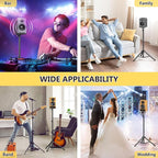 Tripod Speaker Stands with Carry Bag, Foldable for Storage, Ideal for DJ PA, Adjustable Height 35.62" to 47.24"