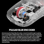 Pulsar Gaming Gears - Super Clear Limited Edition: X2H Mini Wireless Gaming Mouse, Symmetrical, Ultra Lightweight 1.83 oz (52g), PAW3395 26k DPI Optical Sensor, Optical Switch (Mini, Super Clear)