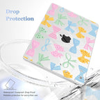 Case for MacBook Air 15 Inch 2025 2024 2023 Release M4 A3241 M3 A3114 M2 A2941, Hard Shell with Screen Protector & Keyboard Cover, Compatible with Touch ID, Colorful Bow