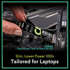 Addlink S93 2TB PCIe 4.0 M.2 Gen 4 Memory Expansion SSD, Up to 7400 MB/s, Internal Solid State Drive with HMB Technology for Laptop, Gaming and Creators