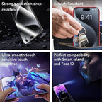 2 Pack Screen Protector Tempered Glass for iPhone 11 Pro Max and iPhone Xs Max 6.5-Inch Auto Dust Removal, No Bubbles, High Definition Clear, Easy Installation