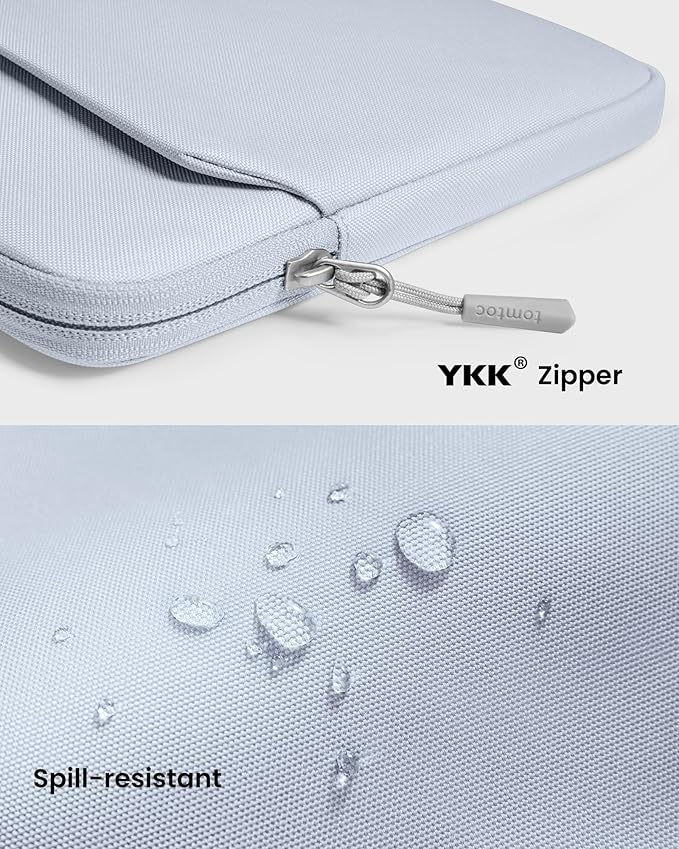 tomtoc Slim Laptop Sleeve for 14-inch MacBook Pro M4/M3/M2/M1 Pro/Max 2024-2021, Water-Resistant Protective Case for 13.8 Inch Surface Laptop AI PC, Accessory Bag