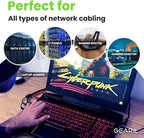 GEARit Cat 6 Ethernet Cable (1-Pack 25 Feet) Cat6 Network Patch, 10Gbps, RJ45, Snagless Cord, Gold-Plated Connectors, Internet for PC, TV, Tablet, Router, Printer, Servers, IT Data Center - Red