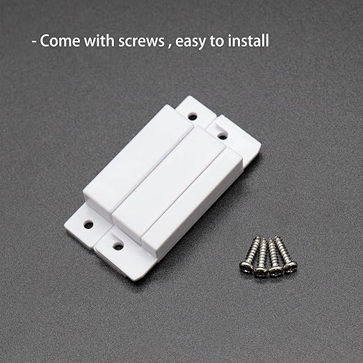 Magnetic Reed Switch NO Surface Mount Wired Door Window Contact Sensor with Cover for Home Security and Burglar Alarm Systems MC-31 5pcs