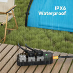 Surge Protector Power Strip, Covozon 3 Outlets 6ft Extension Cord, 1875W Outdoor Power Strip Weatherproof, Mountable Small Power Strip for Home, Outdoor, Travel.
