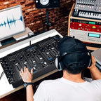 Pyle 6 Channel Mixer, Bluetooth DJ Controller, Stereo Mixer, Professional Sound System, LED Illumination, Mixer Digital Audio, Digital Mixing System, Speed Control, 5U Rack Mount System (PYD1964B)