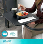 Stander Wonder Tray, Adjustable Swivel Table, Large Laptop Stand, Couch Desk, Side Tables & Gaming Bench, TV-Trays for Eating on Couches, Chairs, Recliners, Black
