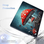 May Chen for New MacBook Pro 13 Case 2022 2020 Release (A2338 M1 M2/A2289/A2251), Plastic Crystal Hard Shell Case Cover with Keyboard Cover for MacBook Pro 13-inch Touch Bar, Mushrooms